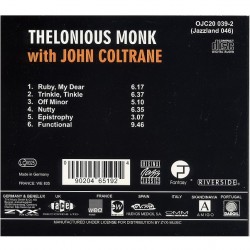 Thelonious Monk With John Coltrane, ZYX Music, CD, 090204651924