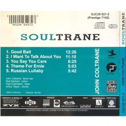 John Coltrane: Soultrane, ZYX Music, CD Digipack, 090204649723