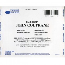 John Coltrane: Blue Train, Blue Note, CD, 077774609524