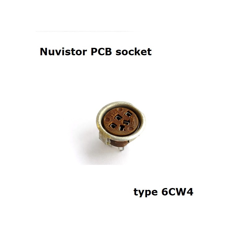 Nuvistor 5 pins socket (6CW4), PCB mounting