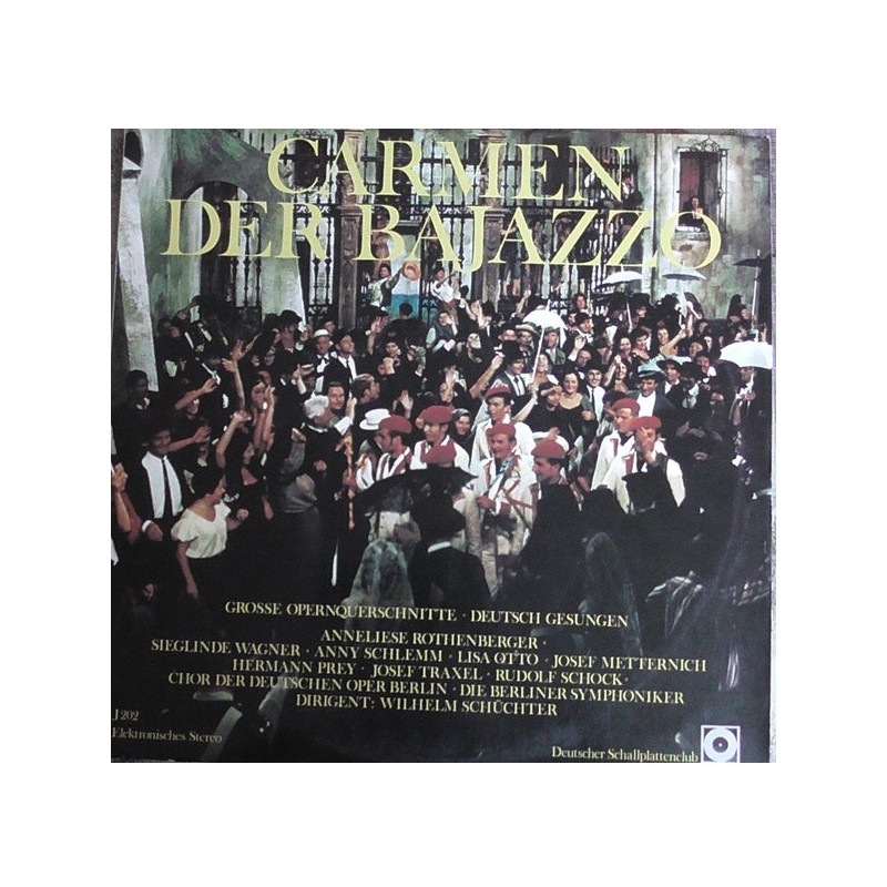 Bizet: Carmen - Leoncavallo: Der Bajazzo, Sieglinde Wagner, Hermann Prey, 2x LP, Deutscher Schallplattenclub J202