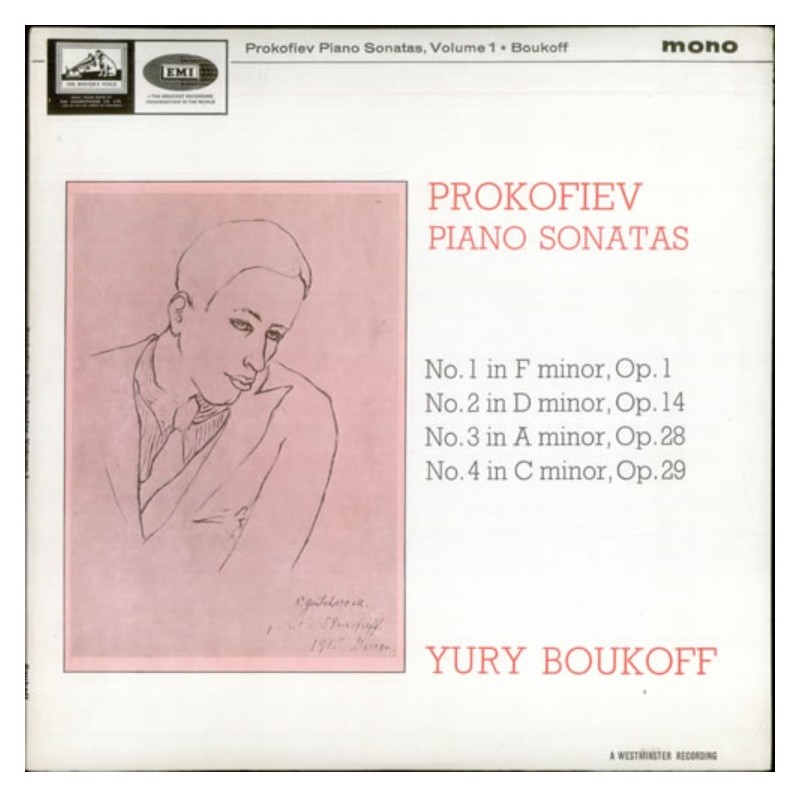 Prokofiev: Piano Sonatas Volume 1, Yury Boukoff, LP mono, HMV-EMI CLP1812