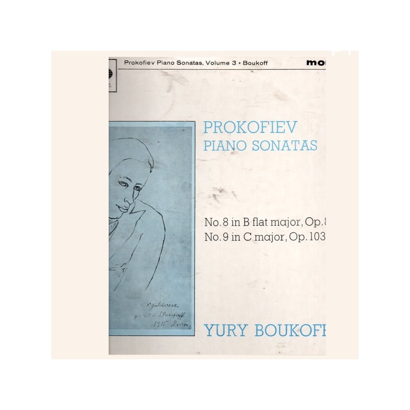 Prokofiev: Piano Sonatas Volume 3, Yuri Boukoff, LP mono, HMV-EMI CLP1835
