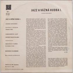 George Gershwin: Jazz A Vážná Hudba 1, Supraphon, LP, 140 0107