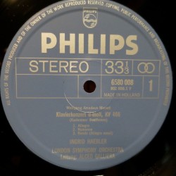 Mozart: Klavierkonzerte, KV 466 Und KV 488, Haebler, London Symphony Orch., Galliera, Rowicki, LP, Philips 6580-008