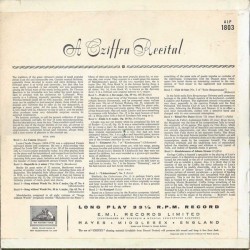 Gyorgy Cziffra: A Cziffra Recital, LP mono, His Master's Voice ALP 1803
