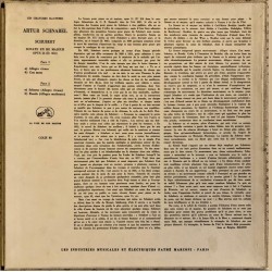Schubert: Sonate en ré majeur, Opus 53 (D. 850), Artur Schnabel, LP mono, Pathé Marconi COLH-83