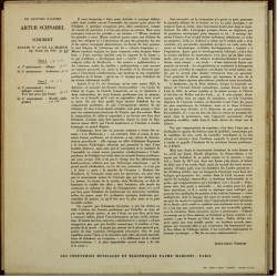 Schubert: Sonate No 20 En La Majeur Opus Posthume, D. 959, Artur Schnabel, LP mono, Pathé Marconi COLH-84