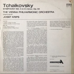 Tchaikovsky: Symphony No. 5, The Vienna Philharmonic Orchestra, Krips, LP, Ace of Diamond SDD-142