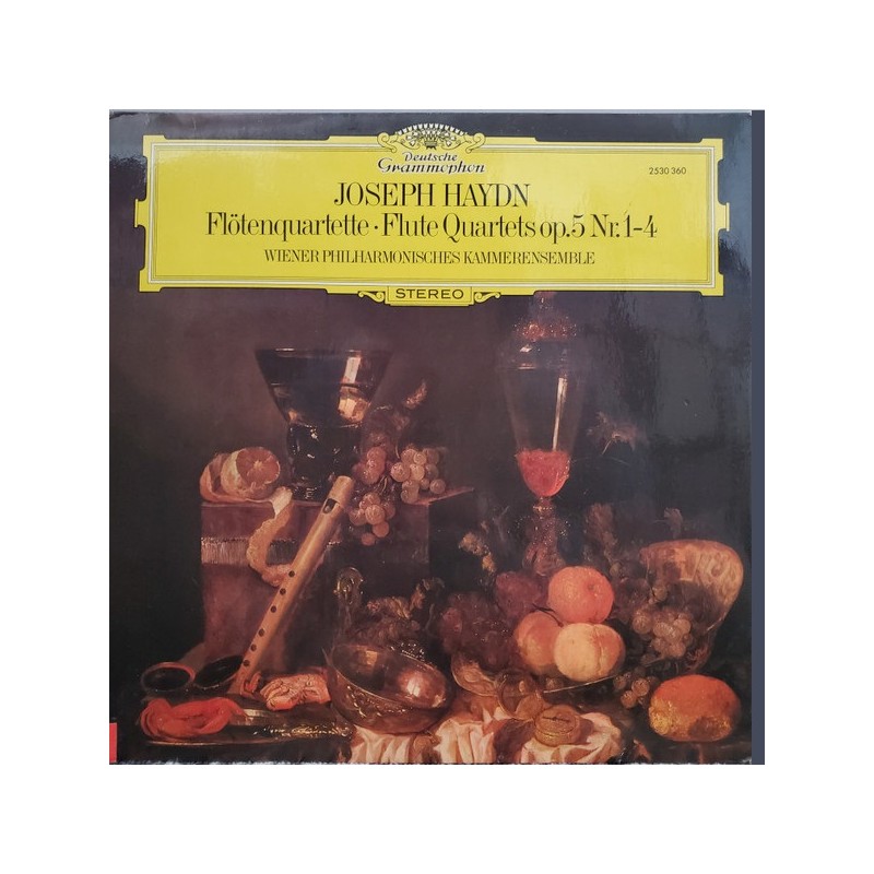 Haydn, Flute Quartets Op.5 Nr. 1-4, Wiener Philharmonisches Kammerensemble, LP, Deutsche Grammophon 2530-360