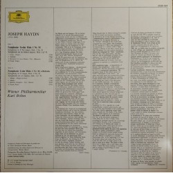 Joseph Haydn: Symphonien Nr.91 / Nr.92 "Oxford", Wiener Philharmoniker, Karl Böhm, LP, Deutsche Grammophon 2530-524