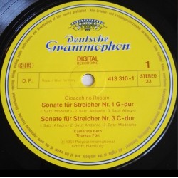Gioacchino Rossini, Sonaten Für Streicher, Camerata Bern, LP, Deutsche Grammophon 413-310-1