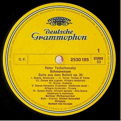 Tschaikowsky: Schwanensee / Dornröschen, Berliner Philharmoniker, Herbert von Karajan, LP, Deutsche Grammophon 2530-195