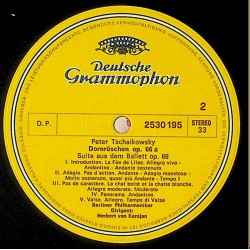 Tschaikowsky: Schwanensee / Dornröschen, Berliner Philharmoniker, Herbert von Karajan, LP, Deutsche Grammophon 2530-195