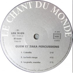 Guem Et Zaka Percussion, Guem Et Zaka Percussion, LP, Le Chant du Monde LDX-74674