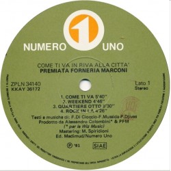 Premiata Forneria Marconi: Come Ti Va In Riva Alla Città, LP, Numero Uno ZPLN-34140