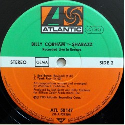 Billy Cobham: Shabazz (Recorded Live In Europe), LP, Atlantic ATL-50147