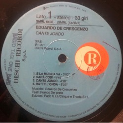 Eduardo De Crescenzo: Cante Jondo, LP, Ricordi SMRL-6430