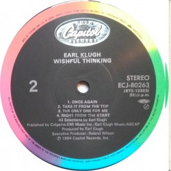 Earl Klugh: Wishful Thinking, LP, Capitol ECJ-80263
