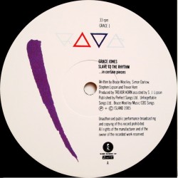 Grace Jones: Slave To The Rhythm, LP, ZTT GRACE-1