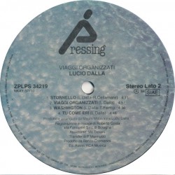 Lucio Dalla, Viaggi Organizzati, LP, Pressing ZPLPS-34219