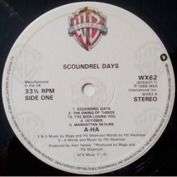 a-ha: Scoundrel Days, LP, Warner Bros. 075992550116