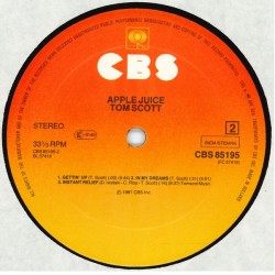 Tom Scott: Apple Juice, LP, CBS CBS-85195