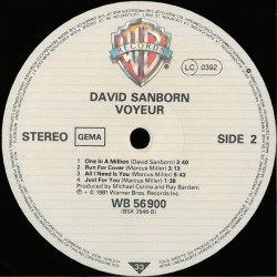 David Sanborn – Voyeur, LP, Warner Bros. WB-K-56900