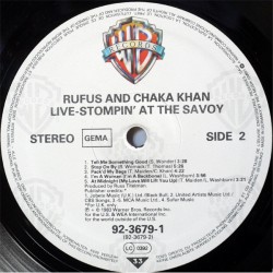 Rufus And Chaka Khan* – Stompin' At The Savoy, 2x LP, Warner Bros. 92-3679-1