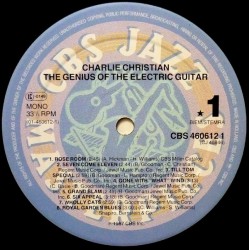 Charlie Christian ‎– The Genius Of The Electric Guitar, LP, CBS Masterpieces 5099746061210