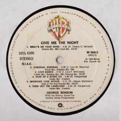 George Benson ‎– Give Me The Night, LP, Warner Bros. W-56823