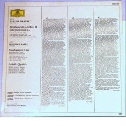 Debussy / Ravel: Streichquartette - String Quartets, LaSalle-Quartett, LP, Deutsche Grammophon 2530-235