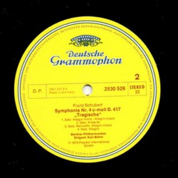 Schubert: Symphonien Nr.3 - Nr.4, Berliner Philharmoniker, Karl Böhm, LP, Deutsche Grammophon 2530-526
