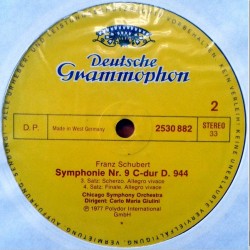 Schubert: Symphonie Nr. 9, Chicago Symphony Orch., Carlo Maria Giulini, LP, Deutsche Grammophon 2530-882
