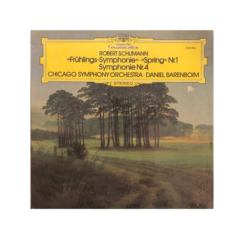 Schumann: Symphonie "Spring" Nr.1 / Symphonie Nr. 4, Chicago Symphony Orch., Barenboim, LP, DG 2530-660