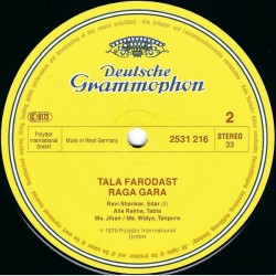 Ravi Shankar – Ragas Hameer & Gara, LP, Deutsche Grammophon 2531-216