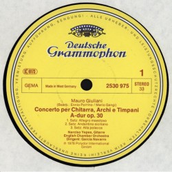 Rodrigo/Giuliani: Fantasia Para Un Gentilhombre/Concerto Per Chitarra Op. 30, Yepes, Navarro, LP, DG 2530-975