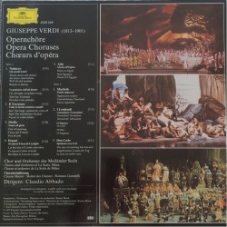 Giuseppe Verdi: Opernchöre - Opera Choruses, Coro Del Teatro Alla Scala, Claudio Abbado, LP, Deutsche Grammophon 2530-549