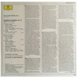 Hector Berlioz: Symphonie Fantastique, Orchestre De Paris, Daniel Barenboim, LP, Deutsche Grammophon 2531-092
