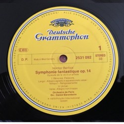 Hector Berlioz: Symphonie Fantastique, Orchestre De Paris, Daniel Barenboim, LP, Deutsche Grammophon 2531-092