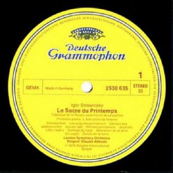 Igor Stravinsky: Le Sacre Du Printemps, London Symphony Orchestra, Abbado, LP, Deutsche Grammophon 2530-635