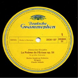 Scriabin/Tchaikovsky: Poem Of Ecstasy/Romeo And Juliet, Abbado, Boston Symphony Orch., LP, Deutsche Grammophon 2530-137