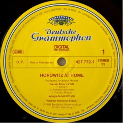 Horowitz – Horowitz At Home, LP, Deutsche Grammophon 427-772-1