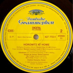 Horowitz – Horowitz At Home, LP, Deutsche Grammophon 427-772-1