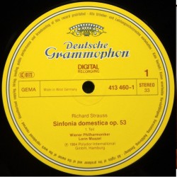 Richard Strauss: Sinfonia Domestica, Wiener Philharmoniker, Lorin Maazel, LP, Deutsche Grammophon 028941346018