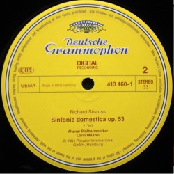 Richard Strauss: Sinfonia Domestica, Wiener Philharmoniker, Lorin Maazel, LP, Deutsche Grammophon 028941346018