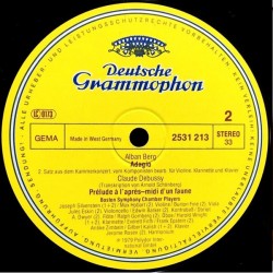 Debussy/Berg/Schönberg: Prélude À L'après-midi D'un Faune/Adagio/Kammersymphonie Op. 9, LP, DG 2531-213