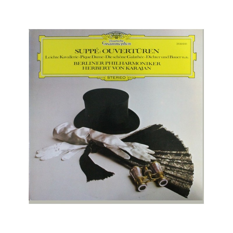 Suppé: Ouvertüren - Leichte Kavallerie - Pique Dame - Die Schöne Galathée, Berliner Philharmoniker, Karajan, LP, DG 2530-051