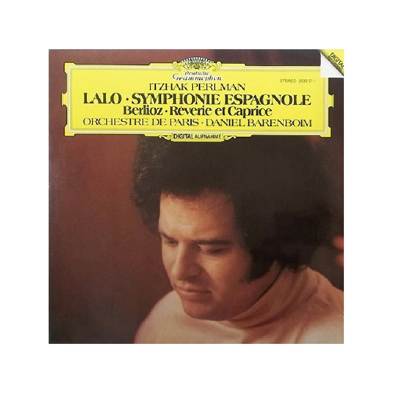 Lalo/Berlioz: Symphonie Espagnole / Rêverie Et Caprice, Itzhak Perlman, Orchestre De Paris, Barenboim, LP, DG 2532-011