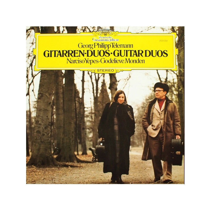 Georg Philipp Telemann: Gitarren-Duos, Narciso Yepes, Godelieve Monden, LP, Deutsche Grammophon 2531-350